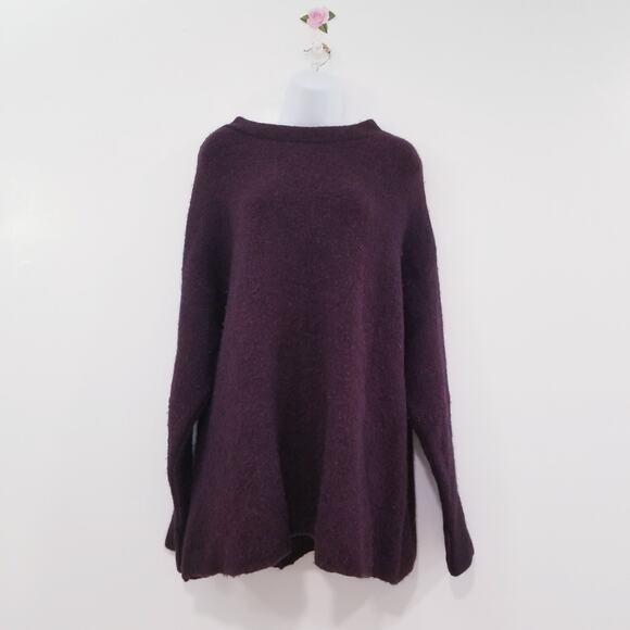 Free People Fuzzy Pullover Oversized Sweater Long Sleeves - Picture 1 of 10